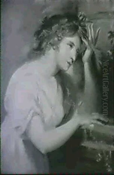 A Muse Oil Painting by Henry Howard