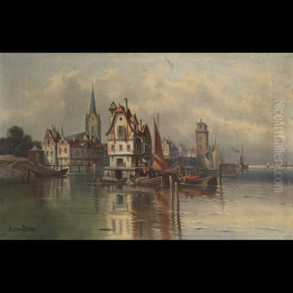 A Dutch Harbour by L. van Howe