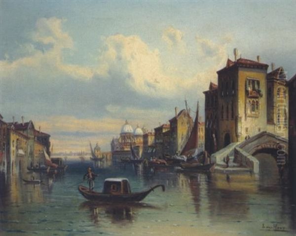 Canale Grande In Venedig Oil Painting by L. van Howe