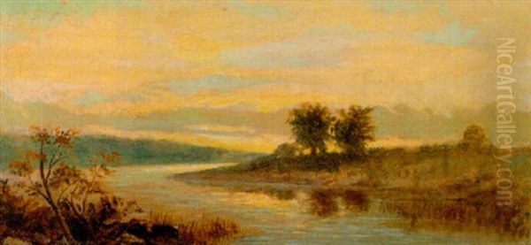 River Narrows Oil Painting by Alfred Cornelius Howland