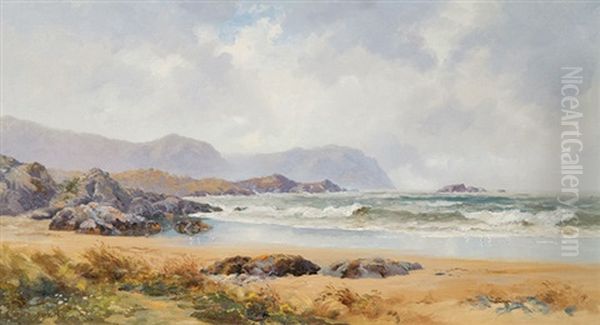 Sw Cape Bluff Oil Painting by Charles Henry Howorth