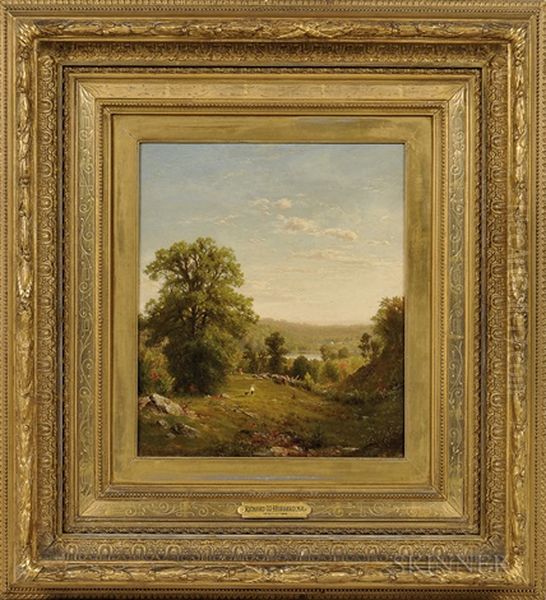 Late Summer Oil Painting by Richard William Hubbard