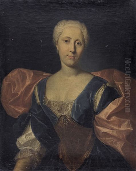 Bildnis Der Susanna Elisabetha Lupicki Oil Painting by Johann Rudolf Huber the Elder