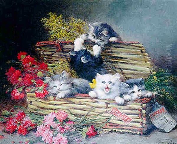 Le Panier D'envoi Oil Painting by Carl Rudolph Huber