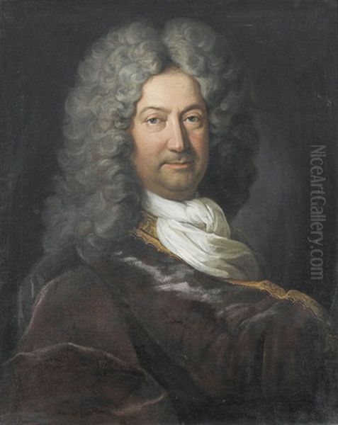 Portrat Des Albrecht Von Haller Oil Painting by Johann Rudolf Huber