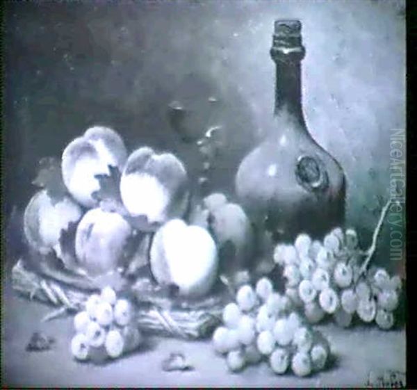 Still Life Oil Painting by Leon Charles Huber