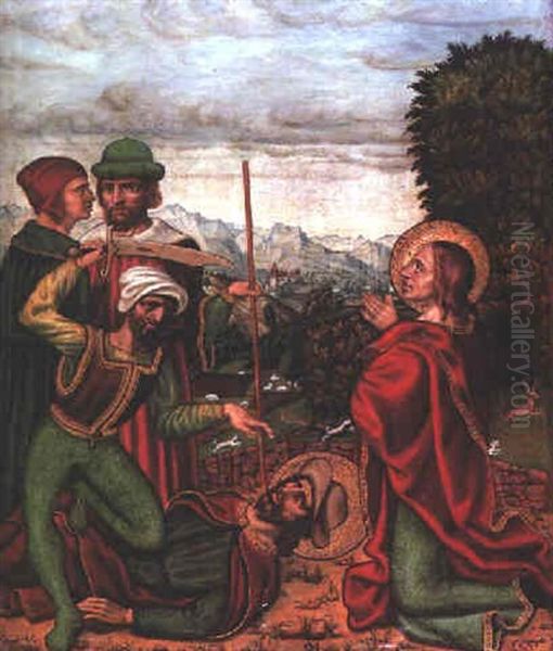 A Scene From The Life Of St. Hubert Oil Painting by Wolf Huber