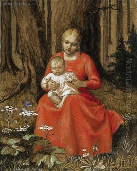 Madonna Im Walde by Hans Huber-Sulzemoos