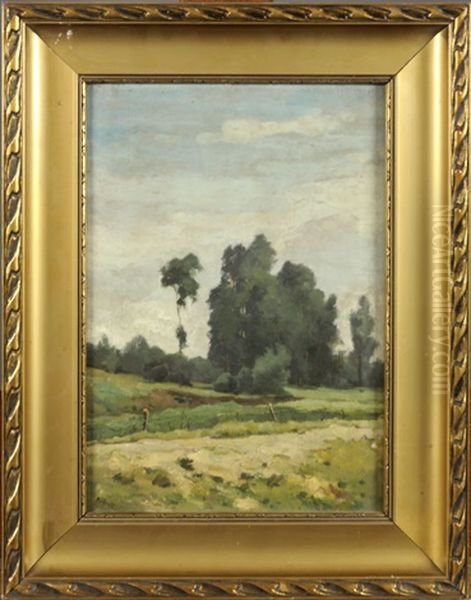 Paysage Oil Painting by Edouard Jules Joseph Huberti