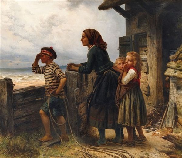 The Anticipation Oil Painting by Carl Wilhelm Huebner