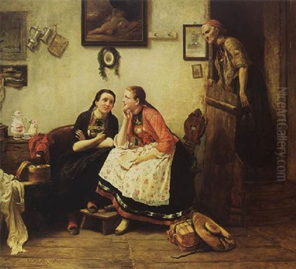 The Love Letter by Carl Wilhelm Huebner