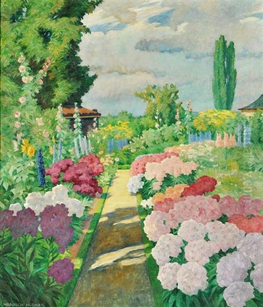 A Garden by Heinrich (Ed. Julius H.) Huebner