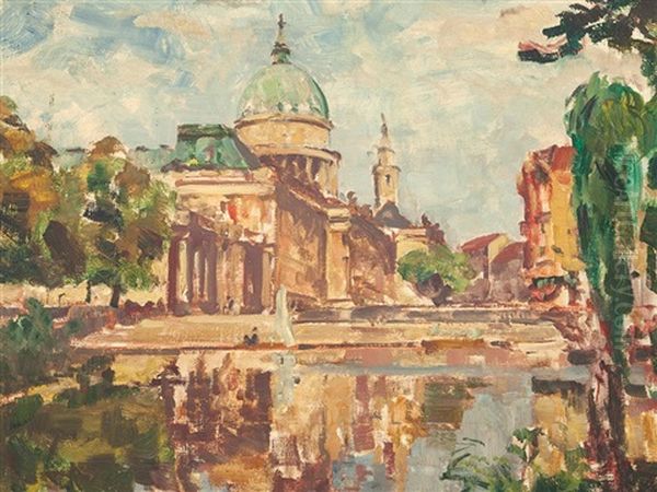 The City Palace In Potsdam Oil Painting by Ulrich Huebner