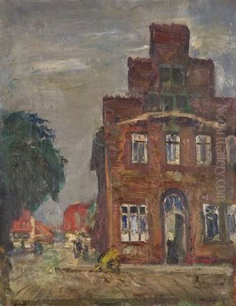 Gemeindehaus In Travemunde Oil Painting by Ulrich Huebner