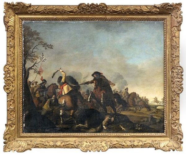 Reiterschlacht Oil Painting by Jan van Huchtenburg