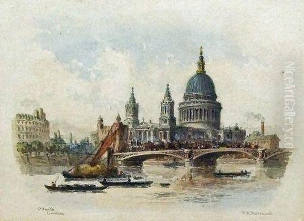 St Pauls 
London Oil Painting by Francis Philip Barraud