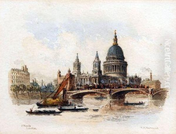 St Pauls London Oil Painting by Francis Philip Barraud