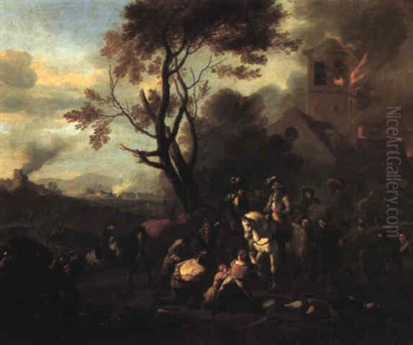 After The Battle Of Blenheim Oil Painting by Jan van Huchtenburg