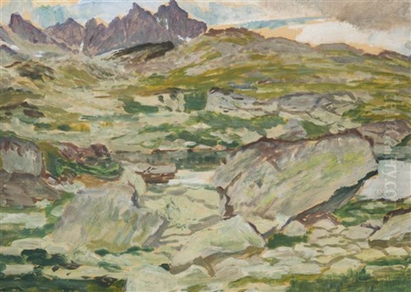 Motif Of The High Tatras by Antonin Hudecek