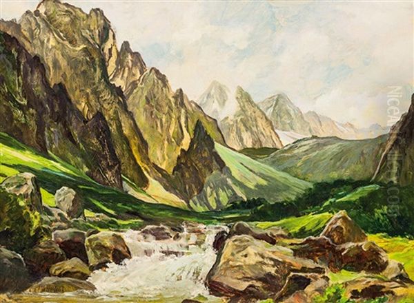 Tatry Oil Painting by Antonin Hudecek