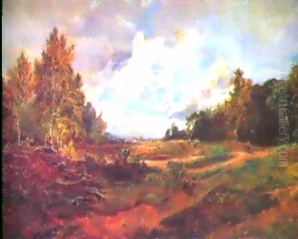 The Edge Of Sherwood Forrest Oil Painting by Robert Hudson Jr.