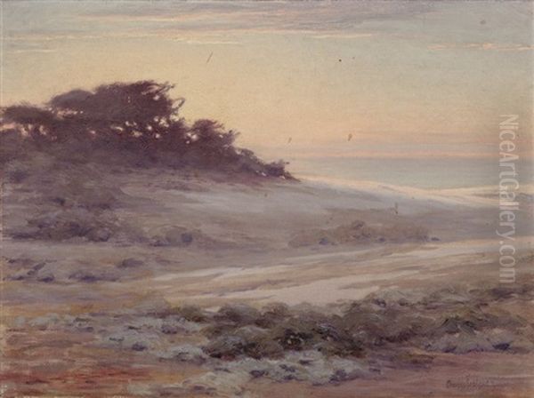 Sand, Trees And Skies Near Monterey Oil Painting by Charles Bradford Hudson