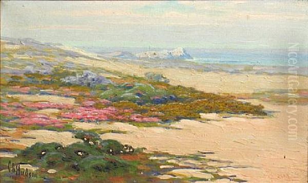 Flowers On The Shore Oil Painting by Charles Bradford Hudson