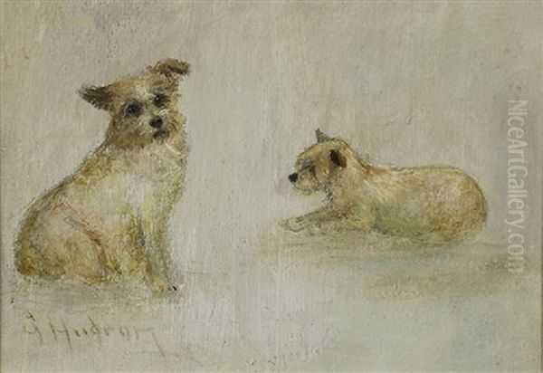 The Terrier Oil Painting by Grace Carpenter Hudson