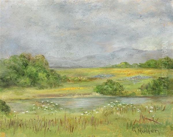 Spring Fields Oil Painting by Grace Carpenter Hudson