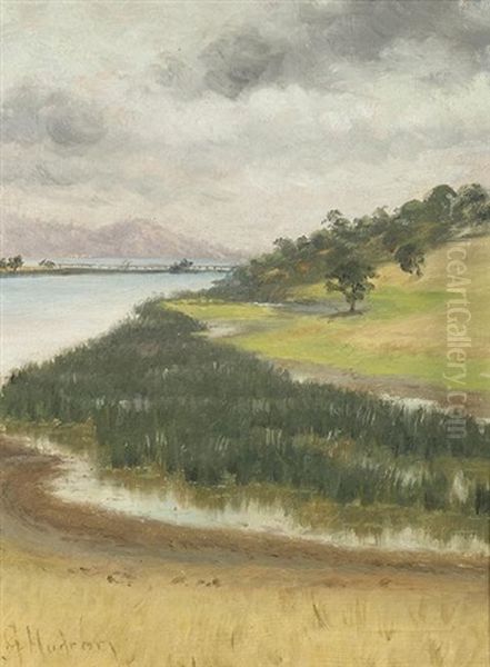 Clouds By The Bay Oil Painting by Grace Carpenter Hudson