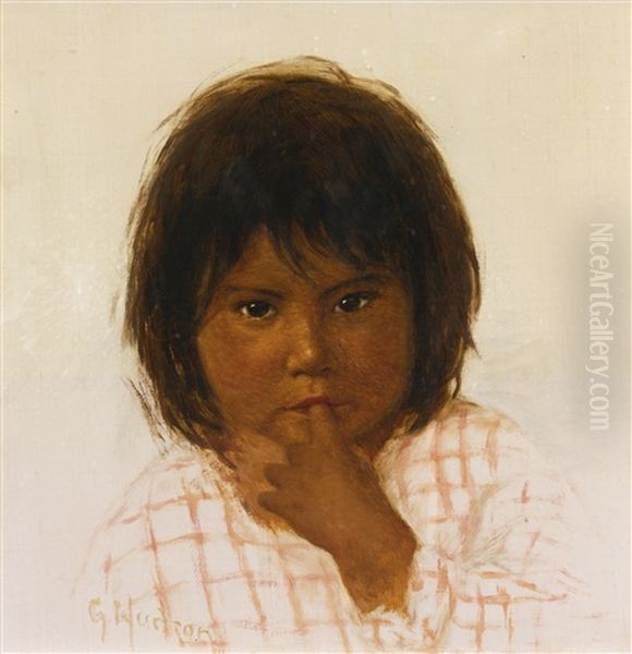 Shy One Oil Painting by Grace Carpenter Hudson