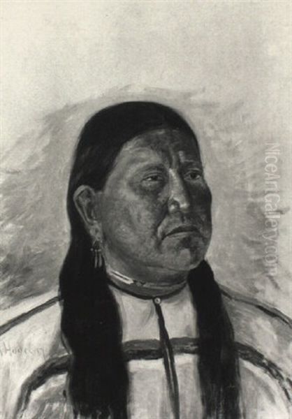 Eagle Chief Oil Painting by Grace Carpenter Hudson