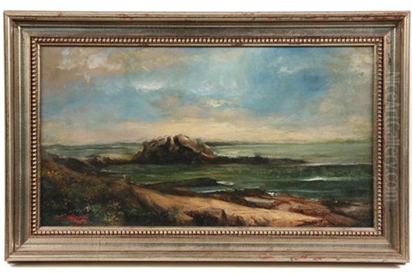 Indian Rock Oil Painting by John Bradley Hudson