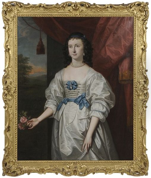 Portrait Mrs. Richard Ray Oil Painting by Thomas Hudson