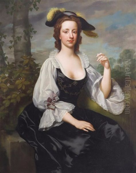 Portrait Of Lady Robinson Oil Painting by Thomas Hudson