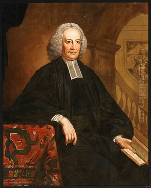 Portrait Of An English Cleric Oil Painting by Thomas Hudson