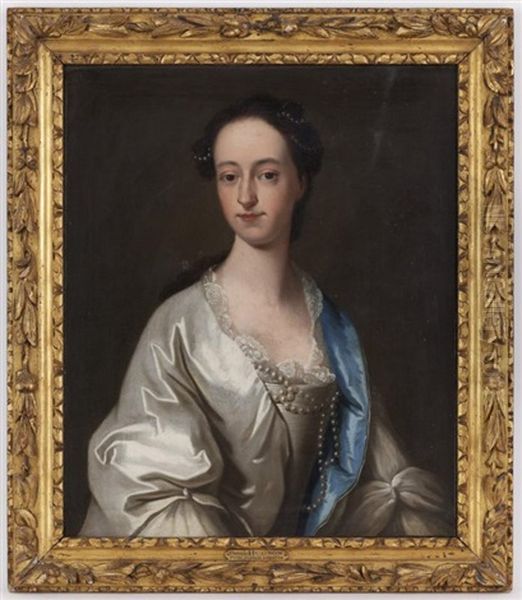 Portrait D'une Elegante Oil Painting by Thomas Hudson