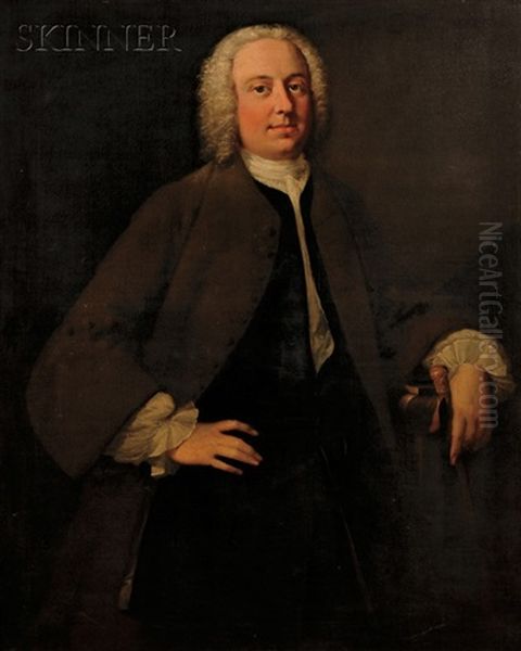 Portrait Of A Gentleman (john Porter?) Oil Painting by Thomas Hudson