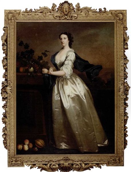 Portrait Of Lady Mary Osborn Oil Painting by Thomas Hudson