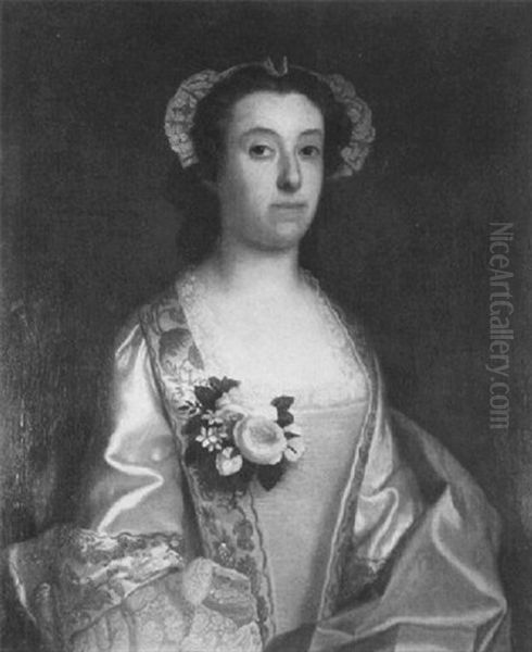 Portrait Of Lady Jane Carew Of Virginia Oil Painting by Thomas Hudson