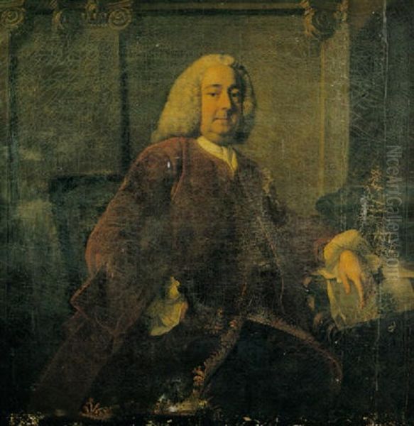 Portrait Of Joseph Gulston Of Ealing Grove, M.p. Oil Painting by Thomas Hudson