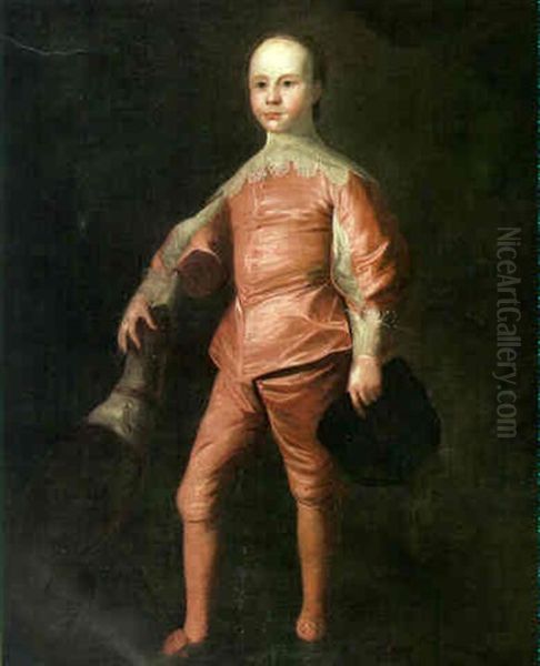 Portrait Of A Young Gentleman With His Whippet Oil Painting by Thomas Hudson