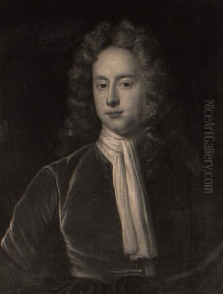 Portrait Of Henry Campion In A Green Coat Oil Painting by Thomas Hudson