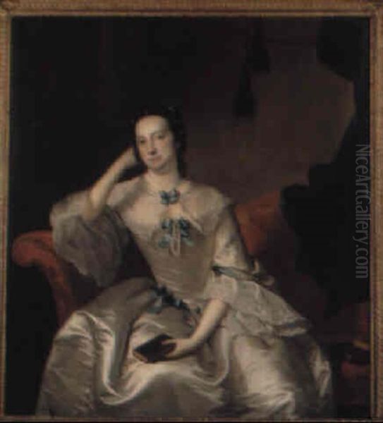 Portrait Of Mary, Lady Hervey Oil Painting by Thomas Hudson