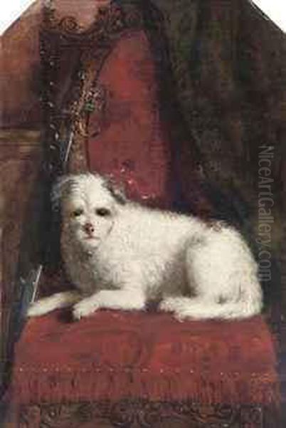 The Master's Terrier Oil Painting by William Barraud