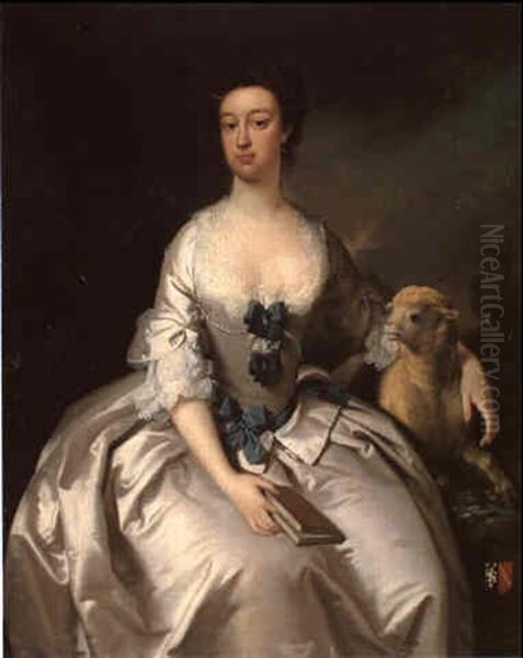 Portrait Of Mrs. Gibbon Oil Painting by Thomas Hudson