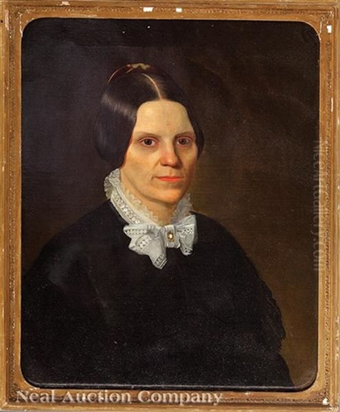 Portrait Of Susan Latham Oil Painting by William Hudson