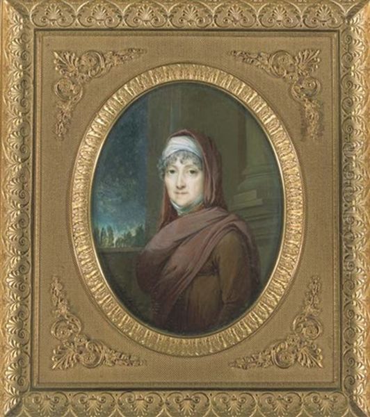 Portrait De Marie Laetizia Bonaparte, Dite Madame Mere Oil Painting by Francois Huet