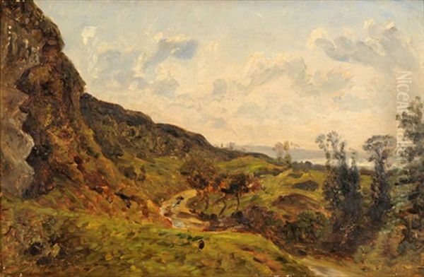 Franzosische Landschaft Oil Painting by Paul Huet