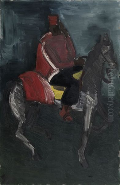 Spahi Zu Pferd Iii Oil Painting by Helmut vom (Kolle) Huegel